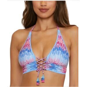 Becca Women's Joshua Tree Halter Bikini Top -Multicolor - Size Med (B), L, D-cup